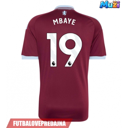 Lacne Muži Futbalové dres Aston Villa Ibrahim Mbaye #19 2026-27 Krátky Rukáv - Domáci